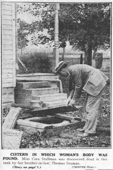 Cistern next to Cora's Cottage; 1922; Tribune Co