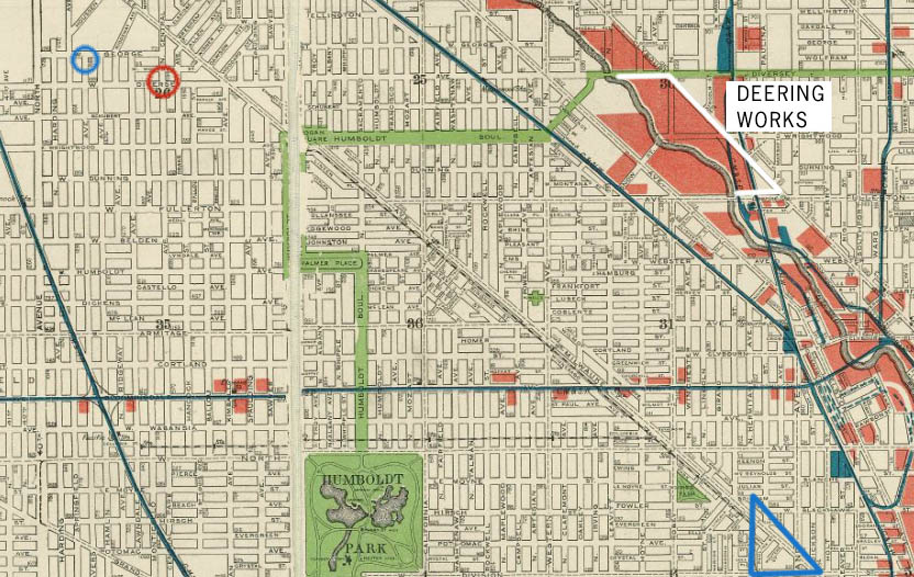 Map of Chicago 1904