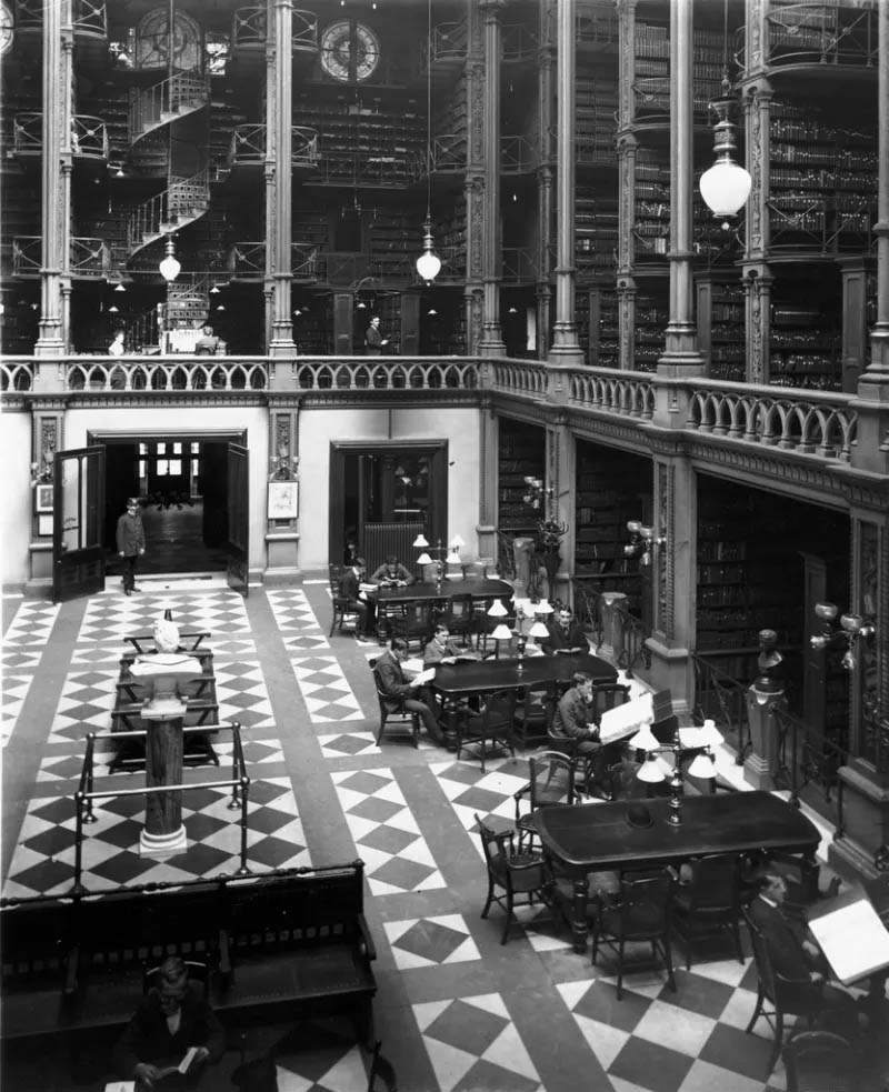 Main Hall, Cincinnati Public Library; 1900s
