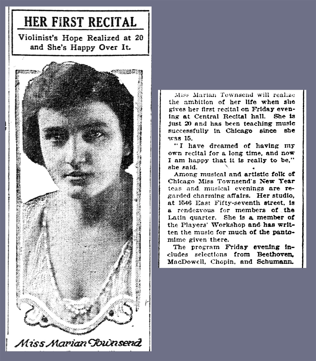 Chicago Tribune; Dec. 4, 1916